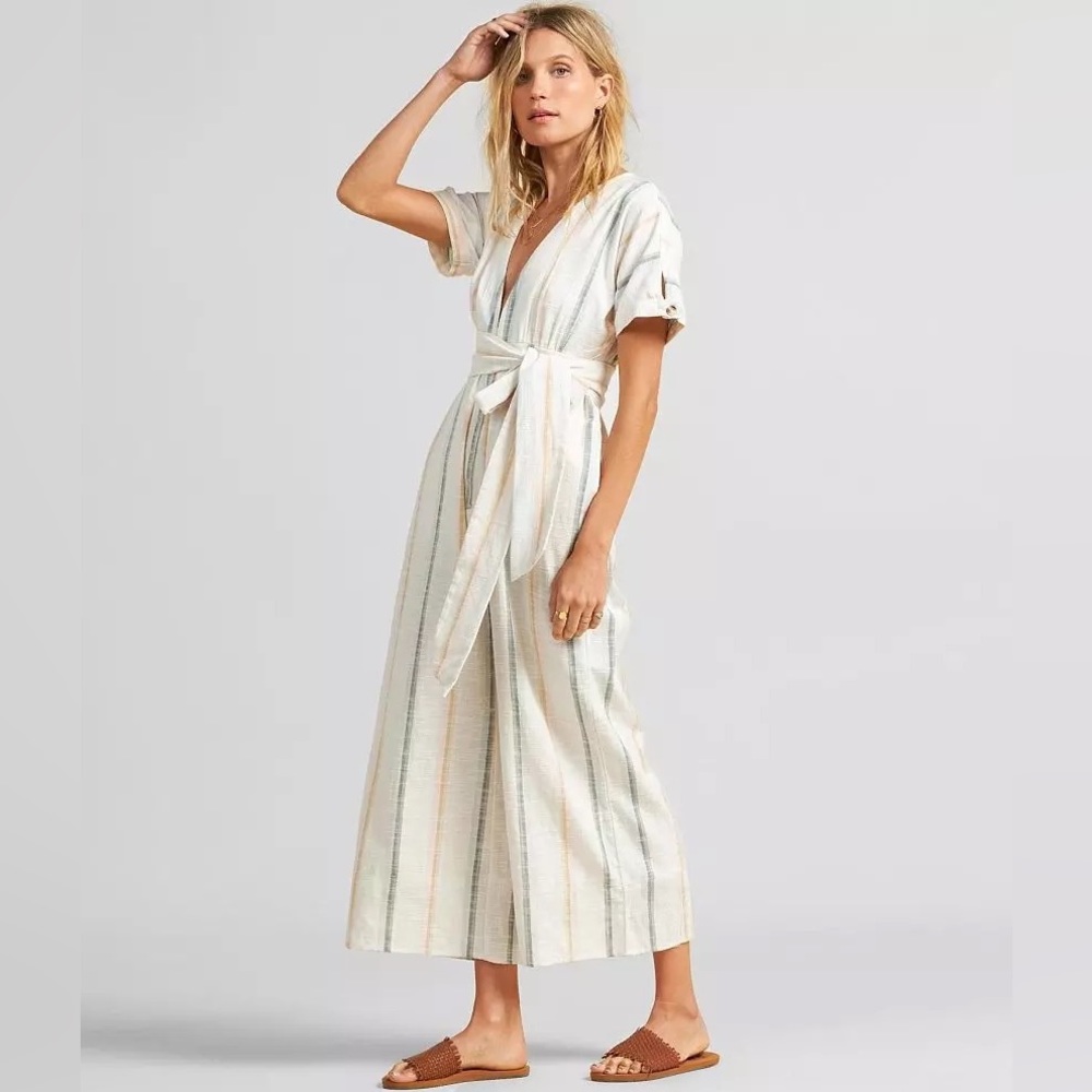 Wide Leg Cropped Jumpsuit